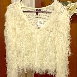 Shag Knit Cardigan—Brand New❤️